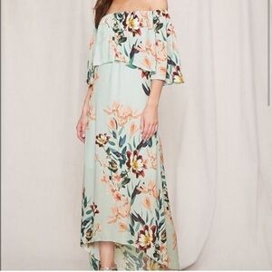 Pretty by Rory Floral Off the Shoulder Dress